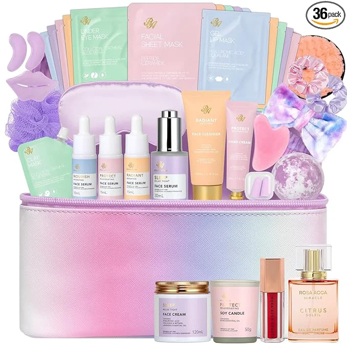 Quality 36 Pcs Mother’s Day Gift Hydrating Skin Care Kit Bath and Body Gift Set Unique