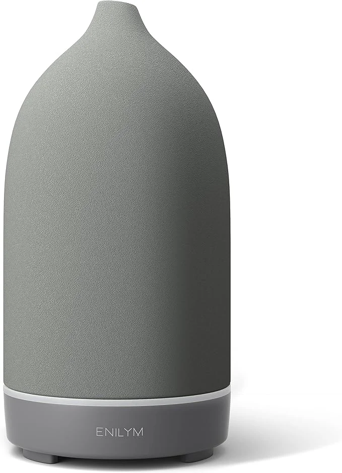 Efficient Aromatherapy Essential Oil Diffuser 9 Colors Mood Light 4 Timer Stone Artisan