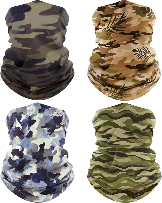Proven ROXUN 4 Pack Neck Gaiter Cooling Breathable Face Mask UV Protection Scarf Efficient