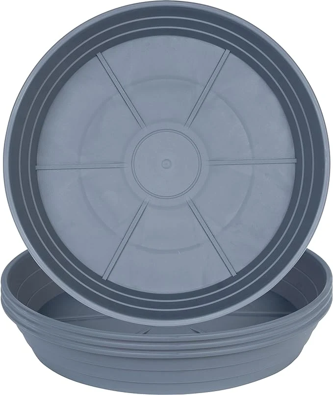 Refined Plant Saucer 6 Inch 4 Pack 6 8 10 12 14 16 18 20 25 Plastic Plant Trays Superior