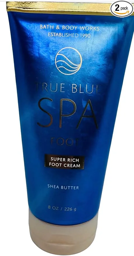 Certified Bath Body Works Body True Blue Spa Smoothing Super Rich Foot Cream 8 Ounces Proven