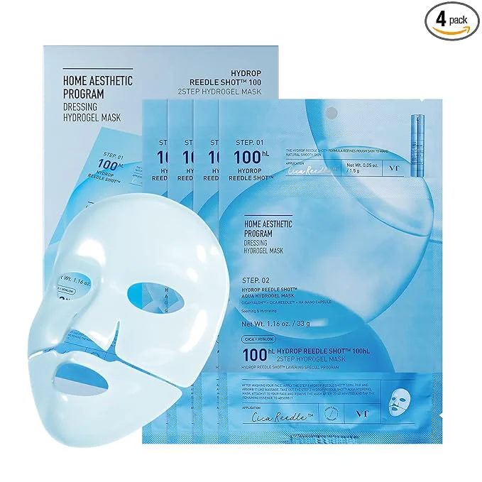 Versatile VT COSMETICS Hydrop Reedle Shot 100hl 2-Step Hydrogel Mask Intensive Hydrating Innovative