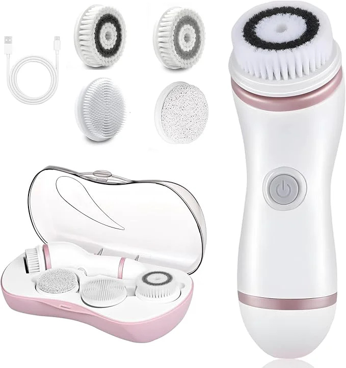 Functional Facial Cleansing Brush 4 in 1 Electric Face Scrubber Reliable