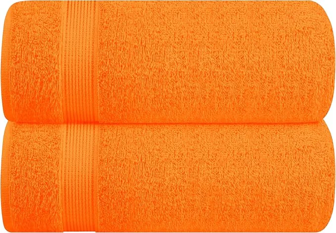 Soft Belizzi Home Cotton 2 Pack Oversized Bath Sheet 35×70 Large Bath Sheet Breathable
