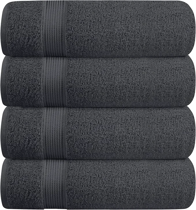 Advanced BELZZI Home Ultra Soft 4 Pack Oversized Bath Towel Set 27×54 Cotton Compact Powerful