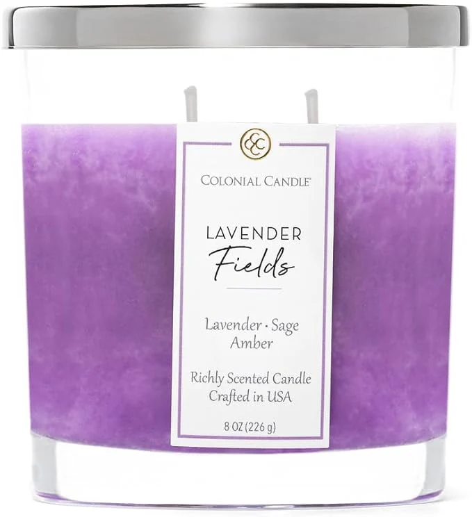 Proven Colonial Candle Lavender Fields Scented Candle Jar Highly Fragranced Candles Quality