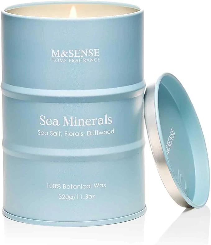 Environmentally Friendly M SENSE Sea Minerals Scented Candles Ocean Aromatherapy Summer Candle Pure
