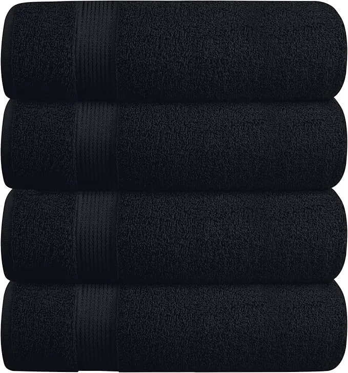 Reliable BELZZI Home Ultra Soft 4 Pack Oversized Bath Towel Set 27×54 Cotton Compact Trendy