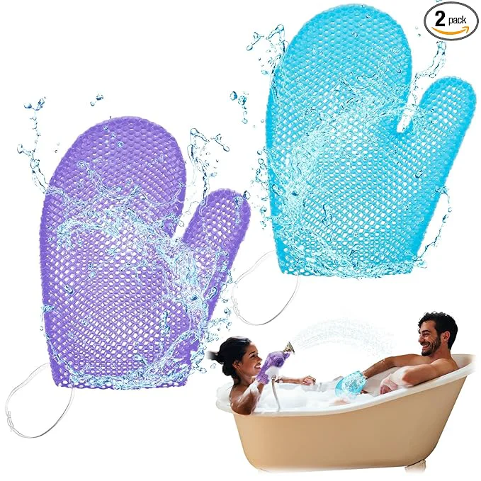 Versatile Karenhi 2 Pcs Honeycomb Exfoliating Glove Bath Mitt Body Spa Scrubber Sustainable