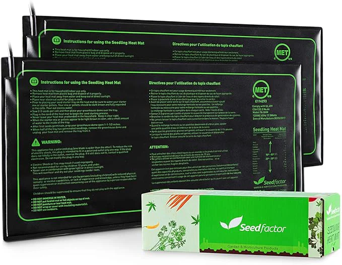 High-Quality MET 2 Pack Seedling Heat Mat Seedfactor Waterproof Durable Selected