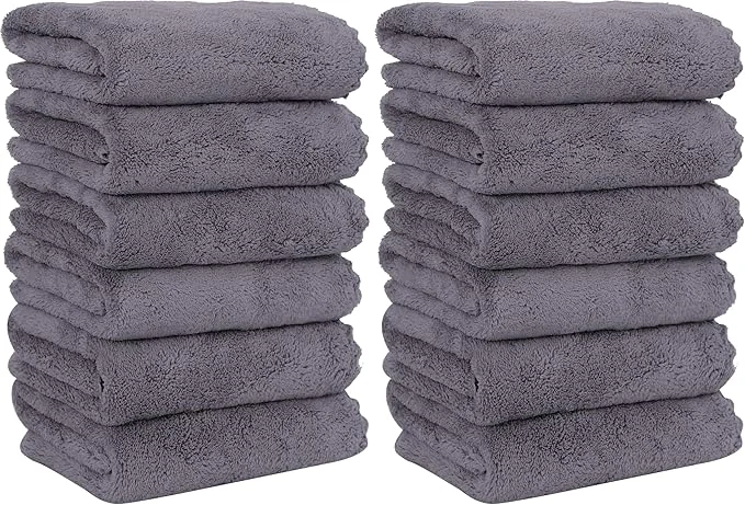 Trendy MOONQUEEN 12 Pack Premium Hand Towels Advanced