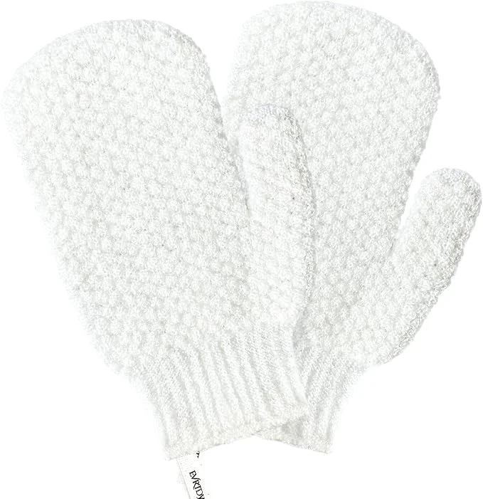 Crafted Evridwear Shower Exfoliating Mitts Deep Cleanse Bathing Scrub Gloves Self Tan Effective