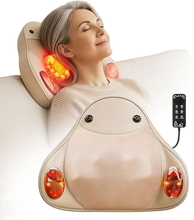 Original Design Back Massager with Heat 4D Shiatsu Kneading Deep Tissue Electric Massager Casual