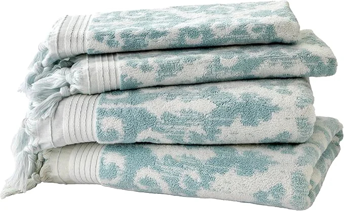 Recyclable SKL Home Mirage Fringe 2 Bath 2 Hand Towel Set Selected