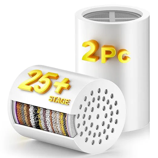 Functional FATICCOA 25 Stage High Output Shower Filter Fixed Showerheads Flexible