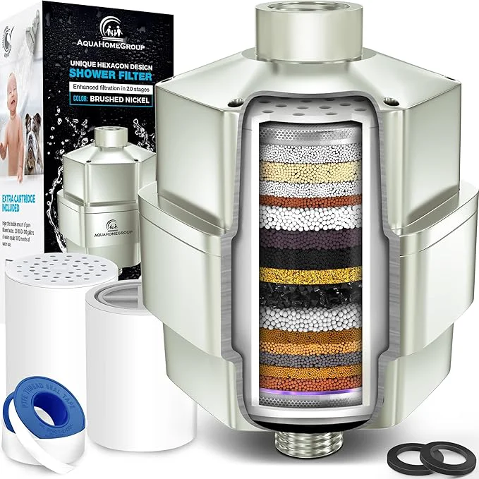 Clean AquaHomeGroup 20 Stage Shower Filter Professional