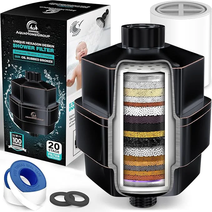 Enhanced AquaHomeGroup 20 Stage Shower Filter Outstanding