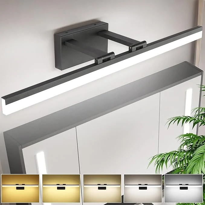 Professional SOLFART 31.5 Inch 5 Color Adjustable Vanity Lights Over Mirror Vanity Lighting Functional