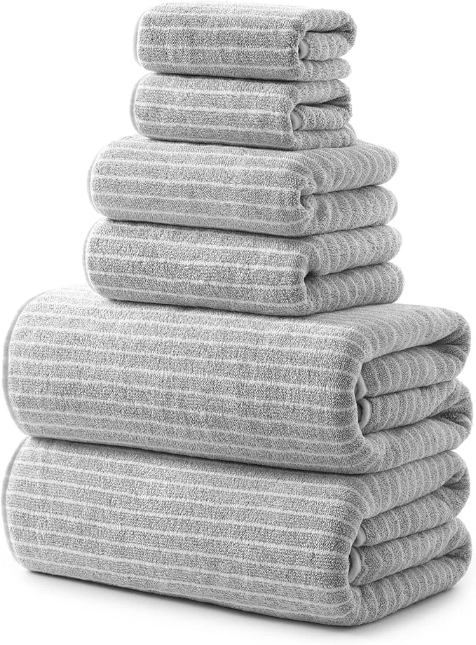 Outstanding REDKISS Ultra Soft Bath Towels Set of 6 Large 35 x70 Microfiber Responsible