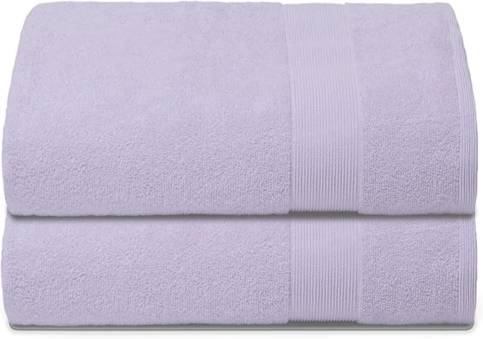 Traditional Belizzi Home Premium Cotton Oversized 2 Pack Bath Sheet 35×70- Pure Cotton Stylish