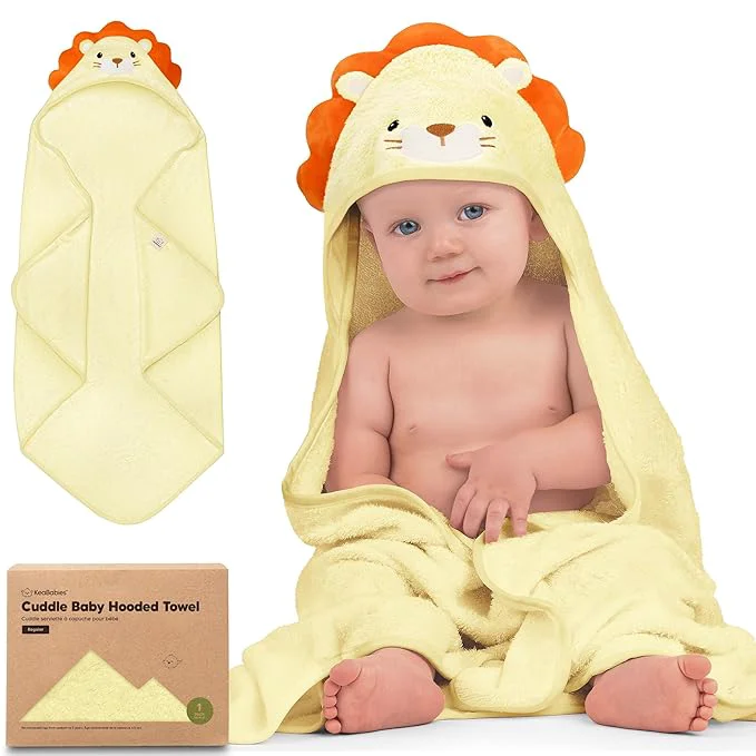 Healthy KeaBabies Hooded Baby Towel for Newborn Enhanced