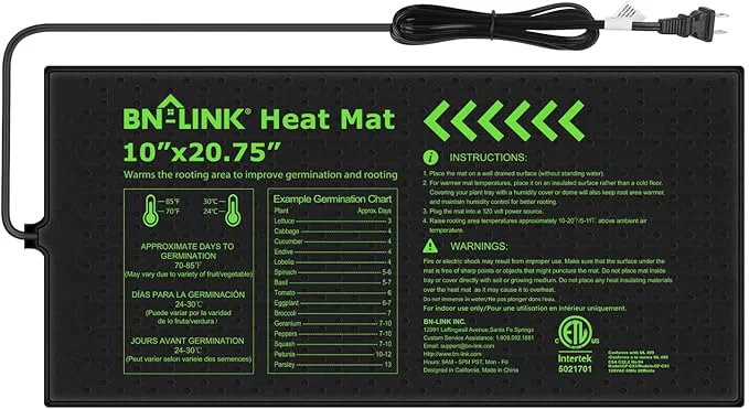 Specialty BN-LINK Durable Seedling Heat Mat Natural