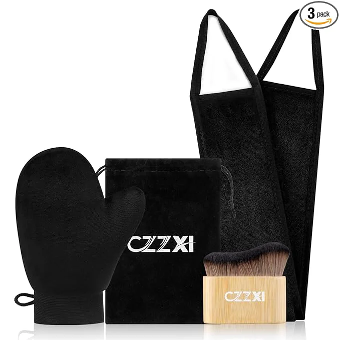 Original Design CZZXI Tanning Mitt Body Brush Back Tanner Applicator Kit – Self-Tan Clean