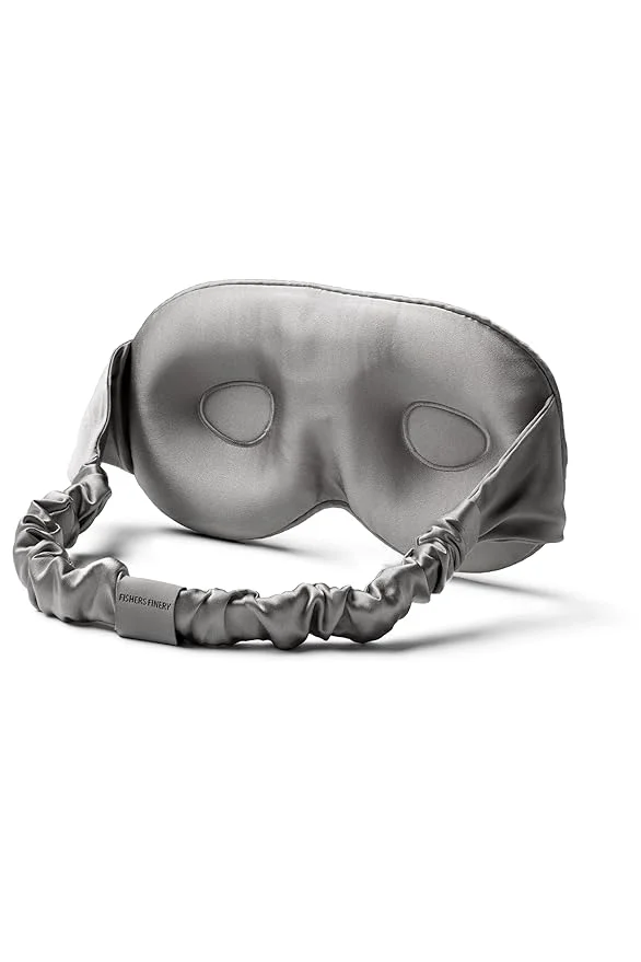 Professional Fishers Finery 25 Momme Organic Mulberry Silk Adjustable 3D Sleep Eye Mask Modern