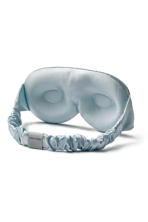 Fashionable Fishers Finery 25 Momme Organic Mulberry Silk 3D Sleep Eye Mask Premium