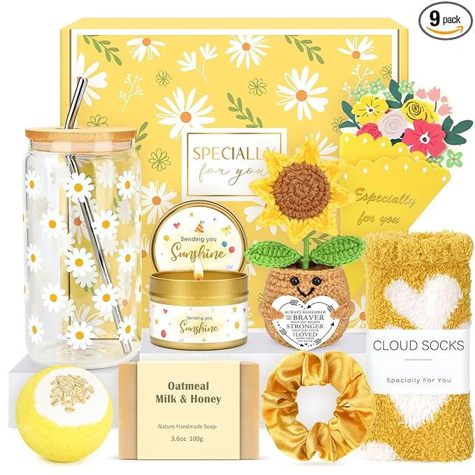 Casual Gift Baskets for Women Unique Birthday Gifts for Women self care cheer up gifts Natural