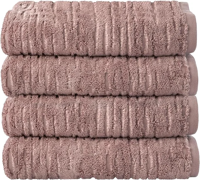 Functional SKL Home CloudSoft Cotton Luxury 4 Pc Bath Towel Set Modern