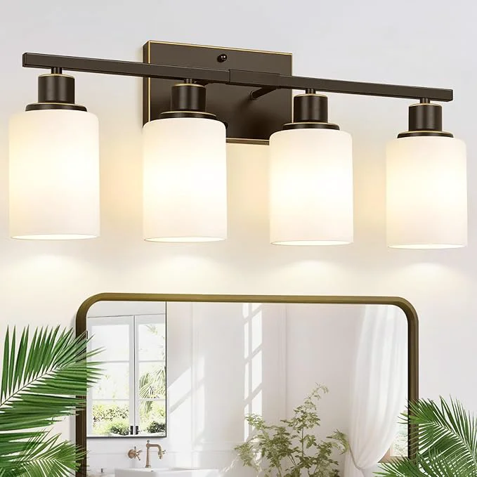 Classic Indoi 4-Light Bathroom Light Fixtures Modern Bathroom Wall Lamp Next-Generation