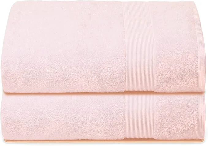 Quality Belizzi Home Premium Cotton Oversized 2 Pack Bath Sheet 35×70- Pure Cotton Consistent
