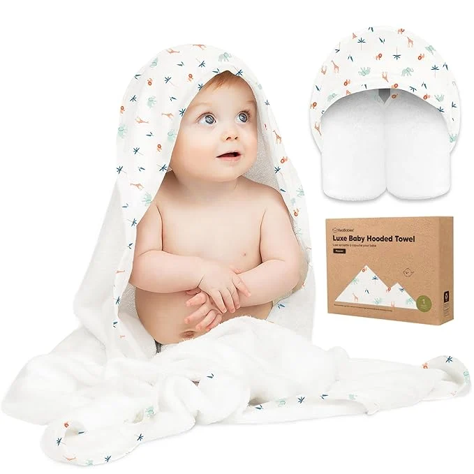 Premium Material KeaBabies Hooded Baby Towel for Newborn Verified