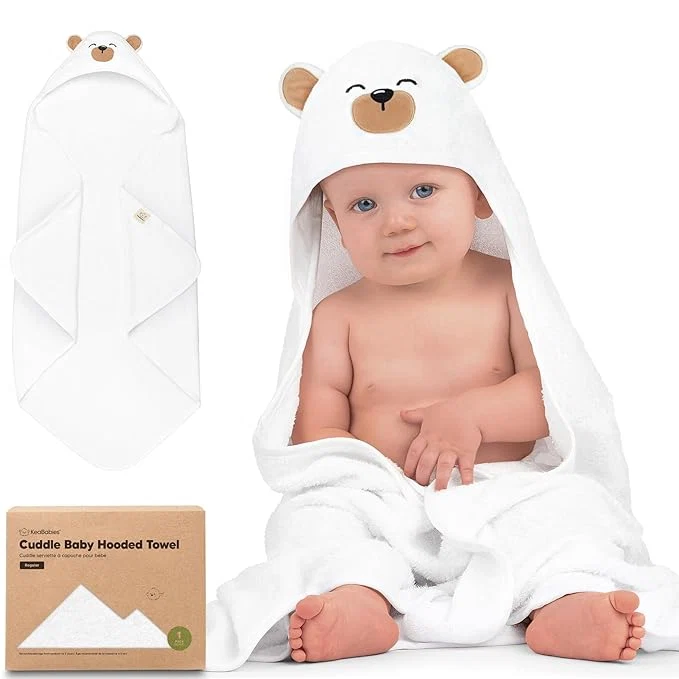 Exclusive KeaBabies Hooded Baby Towel for Newborn Top-Quality