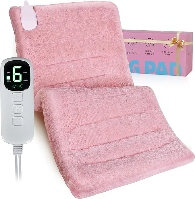 Carefully Designed UTK XL Heating Pad for Back Electric Heat Pad for Period Cramps Pain Relief High-Performance