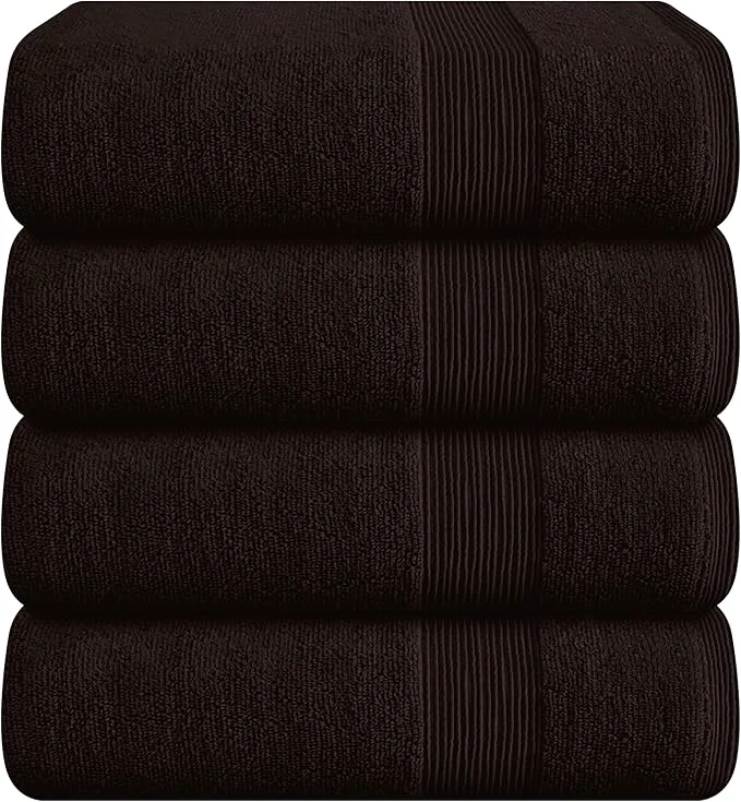 Detailed Belizzi Home 4 Pack Bath Towel Set 27×54 Ring Spun Cotton Ultra Soft Elegant