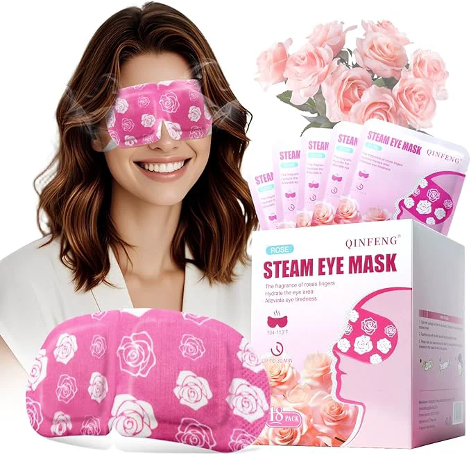Relaxed 18 Packs Steam Eye Mask for Dry Eyes Self Heating Masks Cornea Care Rest Effective