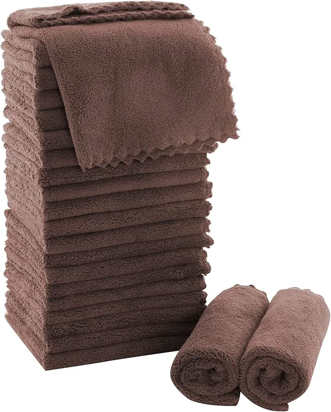 Effective MOONQUEEN Ultra Soft Premium Washcloths Set Stylish