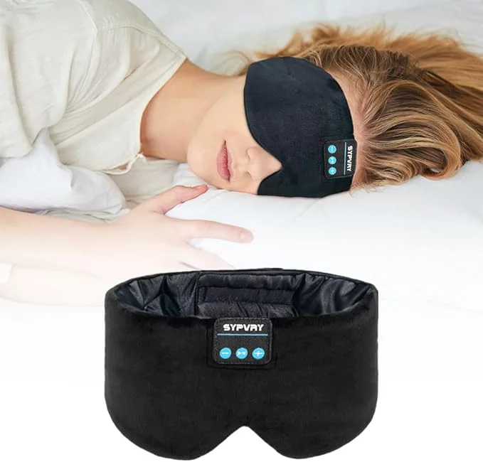 Smart Sleep Mask Bluetooth 5.4 Headphones Soft Wireless Headband Eye Mask Blackout Proven