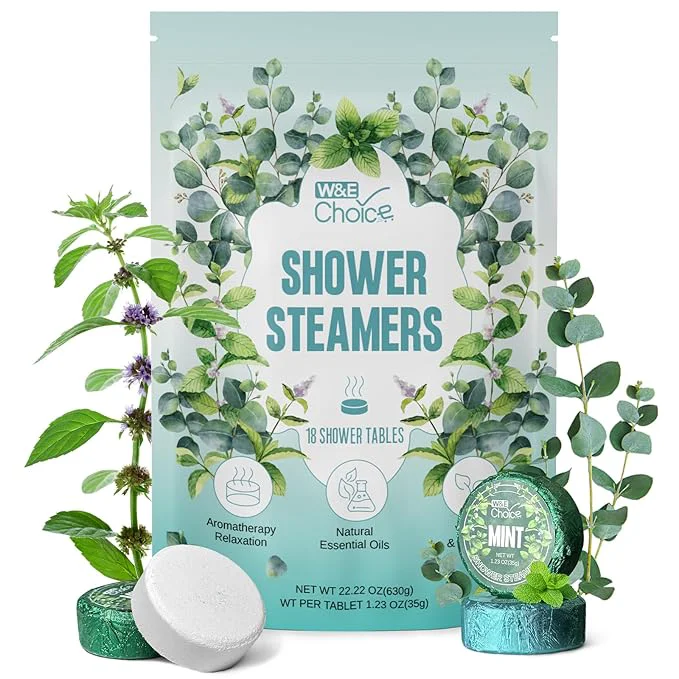 Expertly Made W E Choice Shower Steamers Aromatherapy 18 Counts Christmas Gifts Solid