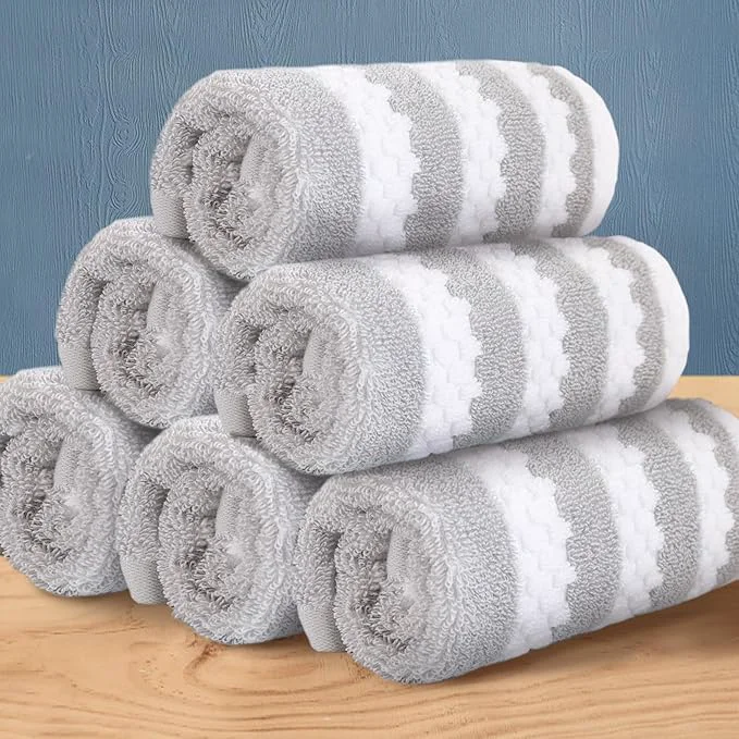 Organic Striped Washcloths for Bathroom Versatile