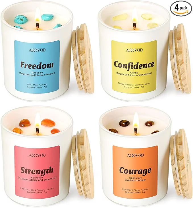 Environmentally Friendly AOOVOO Empower Candles Set for Women Advanced