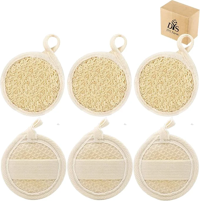 Outstanding Face Exfoliating Loofah Pads Scrubber Natural loofa Exfoliator Scrub Pad Selected