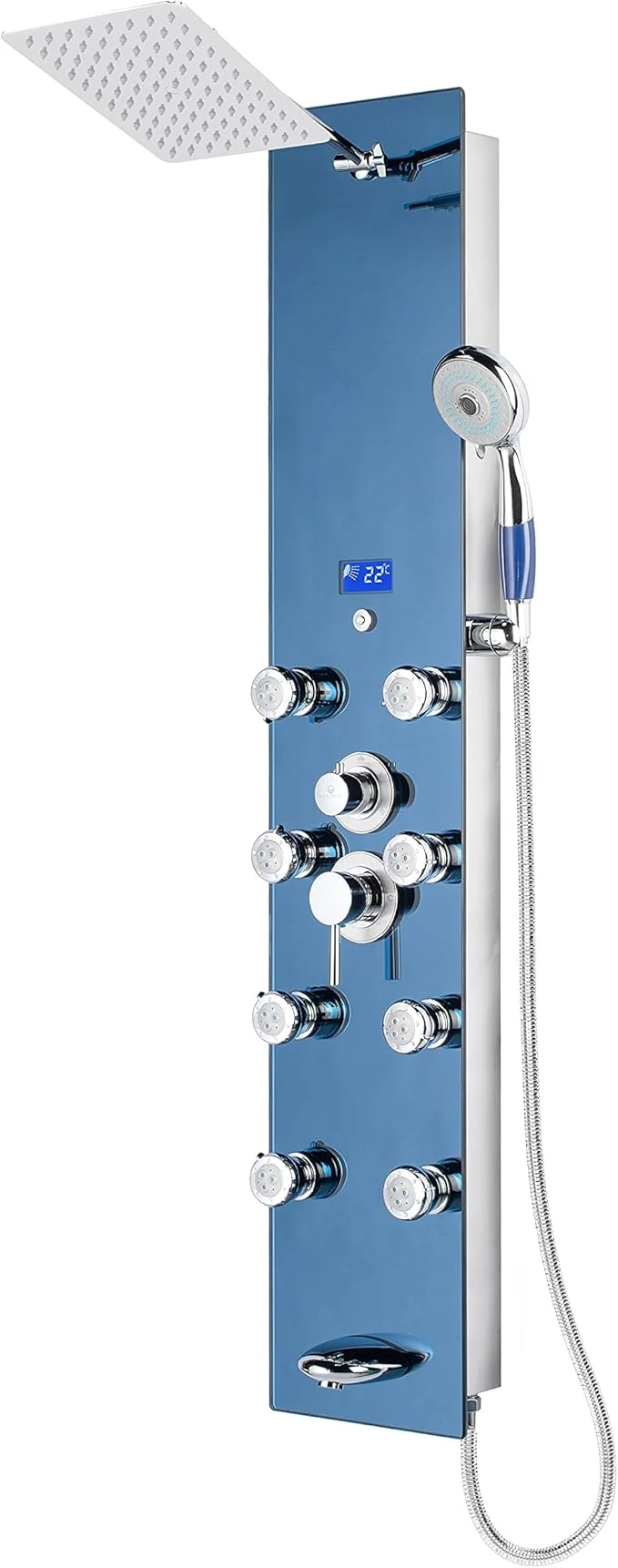 Pure Blue Ocean 52 Stainless Steel SPS392H Shower Panel Tower System Casual