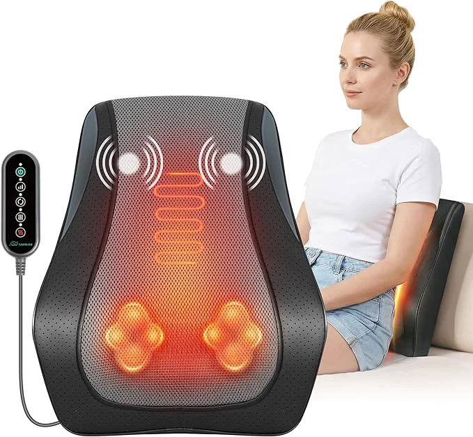 Original Design Snailax Shiatsu Back Massager for Back Pain Deep Tissue Lower Back Neck Selected