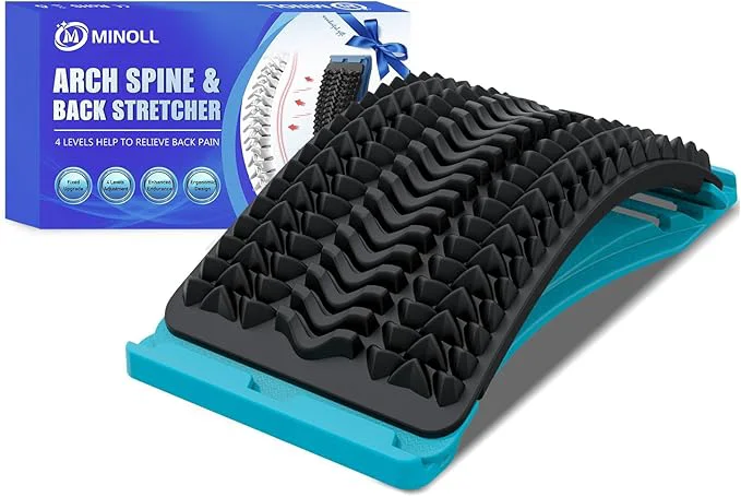 Convenient MINOLL Back Stretcher for Lower Back Pain Relief Back Cracking Device Durable