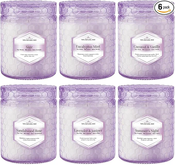 Efficient Candles for Home Scented 6 Pack Aromatherapy Candles Gifts Sets for Women Smart