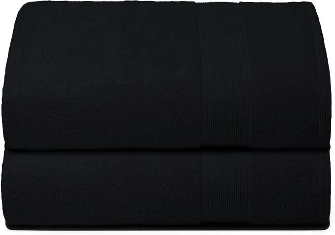 Belizzi Home Premium Cotton Oversized 2 Pack Bath Sheet 35×70- Pure Cotton Durable