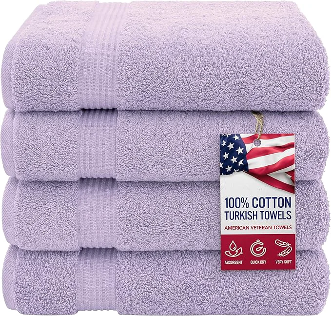 World-Class American Veteran Towel Cotton Turkish Bath Towels Versatile
